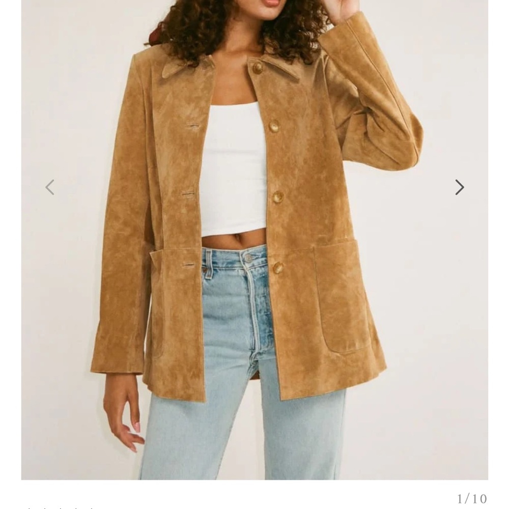 Rumored Camel Suede Jacket